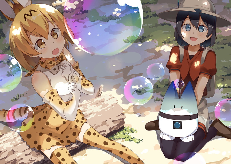 Lucky Beast (Kemono Friends), Kemono Friends, 720P, Kaban (Kemono Friends), Serval (Kemono Friends), Anime