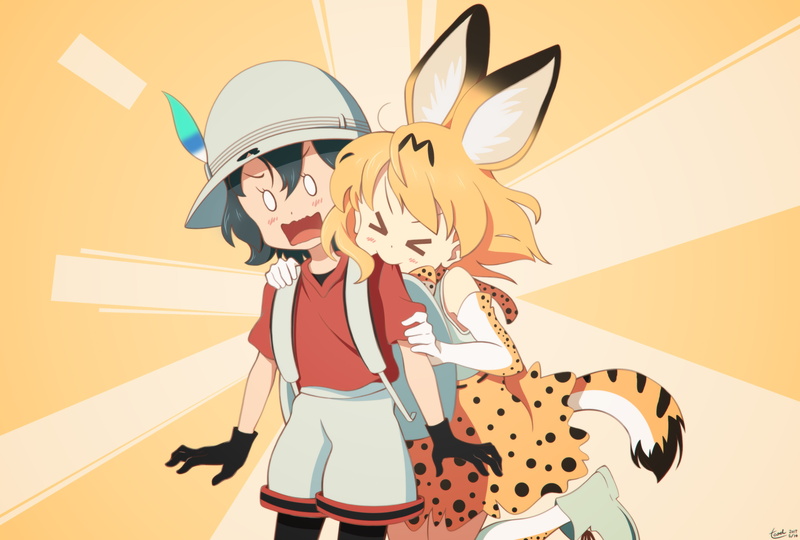 Anime, Kaban (Kemono Friends), Kemono Friends, Serval (Kemono Friends), 2K
