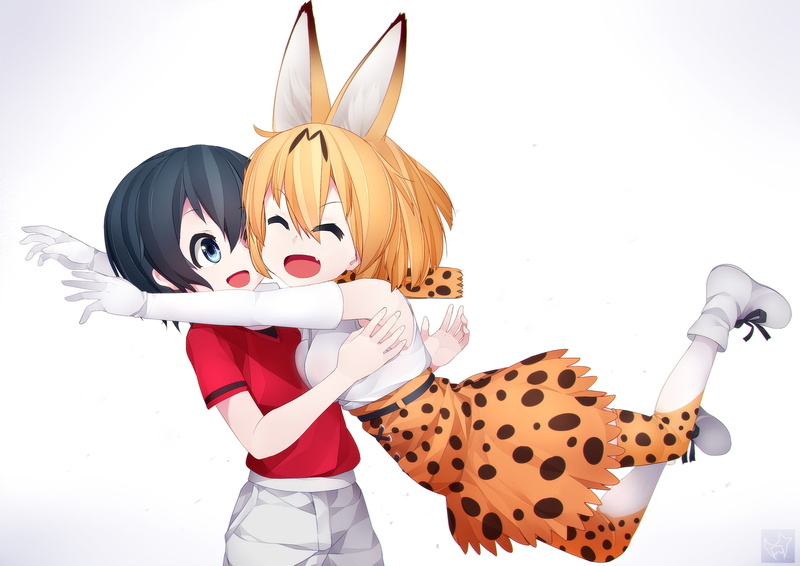 Serval (Kemono Friends), 1080P, Kemono Friends, Kaban (Kemono Friends), Anime