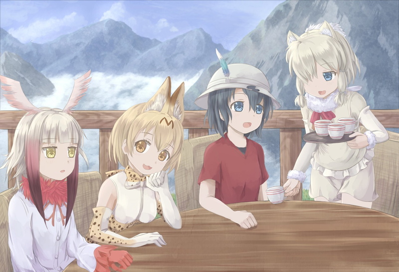 Anime, Alpaca Suri (Kemono Friends), 1080P, Kaban (Kemono Friends), Crested Ibis (Kemono Friends), Kemono Friends, Serval (Kemono Friends)