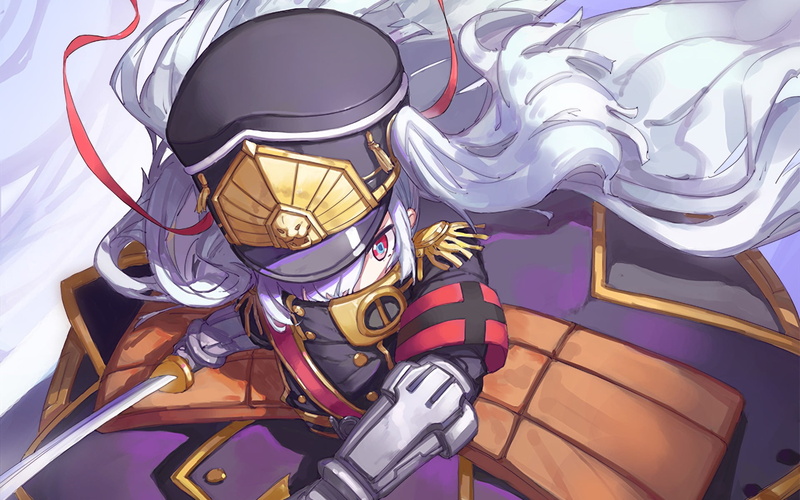 sculpture, Re:CREATORS, indoors, 1080P, no people, day, Gunpuku No Himegimi, representation, multi colored, purple, pattern, gold colored, still life