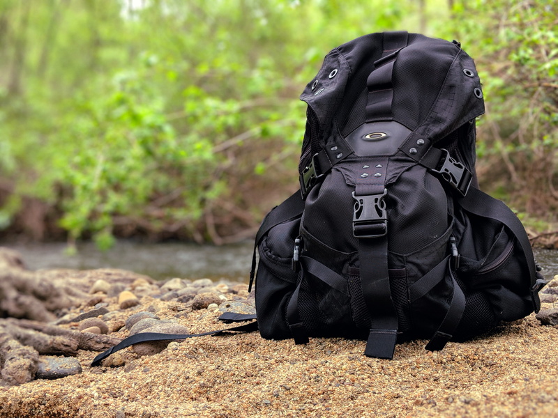modern, leisure activity, field, forest, rock, backpack, unrecognizable person, hiking, travel, focus on foreground, black color, nature, people, land
