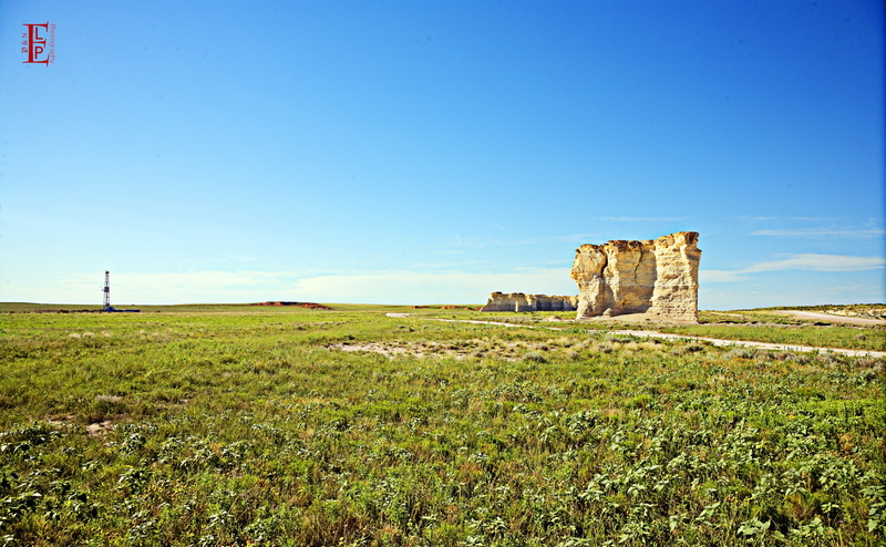 Landscape, architecture, outdoors, clear sky, Beautiful, travel destinations, rocks, no people, Scenery, plant, scenics - nature, Scene, Kansas, grass