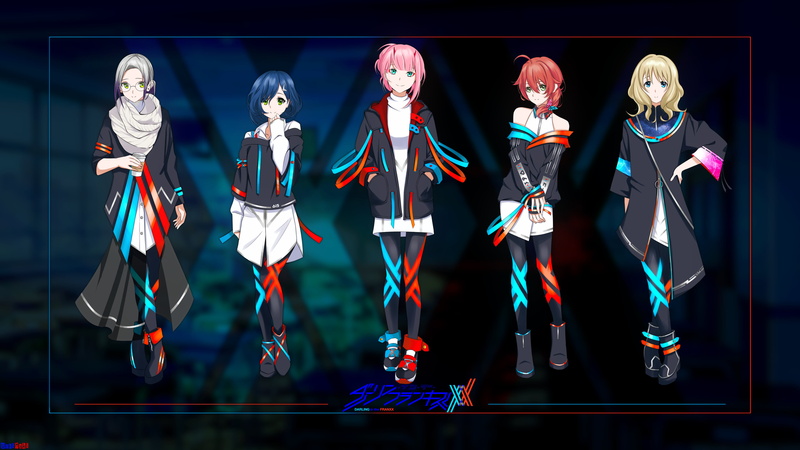 4K, Miku (Darling in the Franxx), crossover, Zero Two (Darling in the FranXX), Code:196 (Ikuno), anime girls, Ichigo (Darling in the FranXX), Kokoro (Darling in the Franxx)
