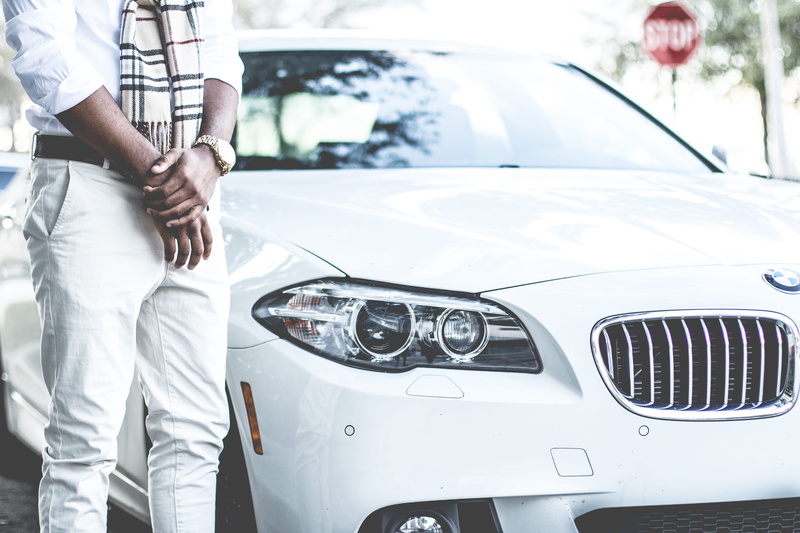 transportation, 5K, white, front view, motor vehicle, caucasian Ethnicity, car, mode of transportation, day, land Vehicle, real people, luxury, headlight