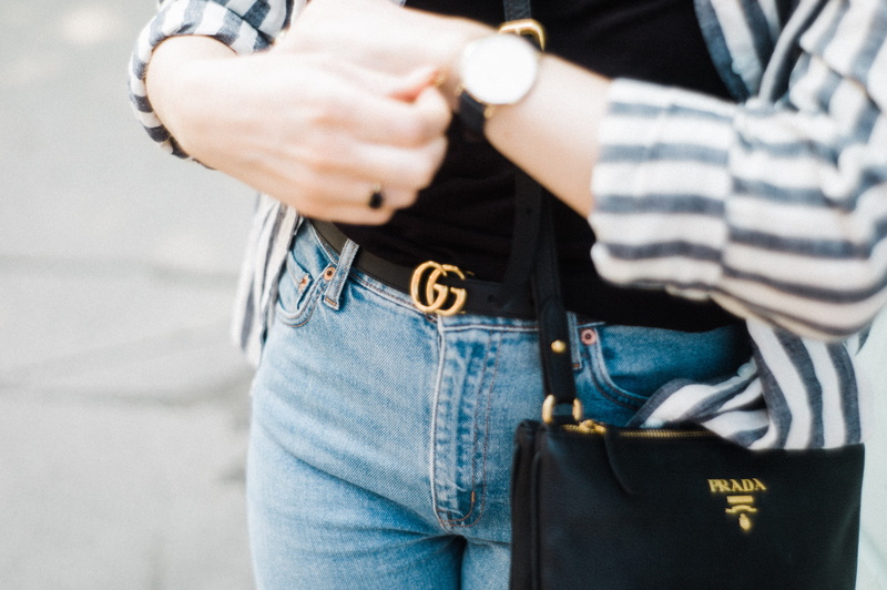 clothing, accessories, person, human hand, holding, purse, one person, gucci, front view, denim, human, prada, bag, leica, women, designer, looking, value