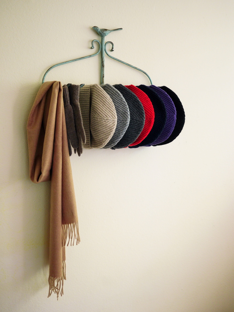 coat hook, hat, choice, copy space, Hanger, variation, 4K, group of objects, coathanger, close-up, still life, Vintage, Wall, studio shot, hanging, multi colored