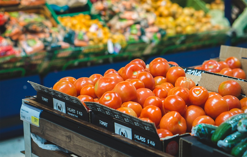 choice, groceries, vegetable, shop, large group of objects, red, market stall, grocery store, healthy eating, freshness, shallow, 1080P, store, retail display
