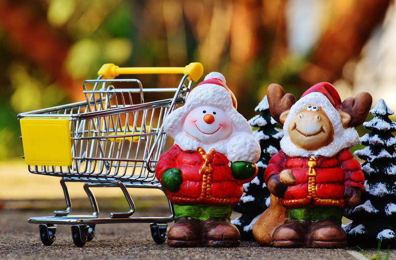 Snow man, consumerism, food and drink, candy, store, figurines, transport, metal, trolley, freshness, representation, purchasing, order, business, snow