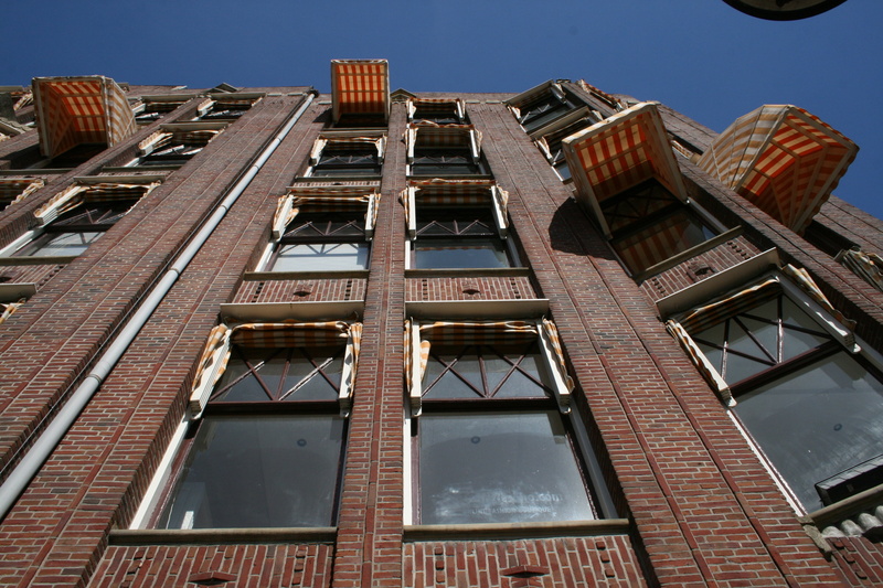 outdoors, window, damaged, red, low angle view, home, old, skyscraper, residential district, building, architecture, abandoned, building exterior, facade