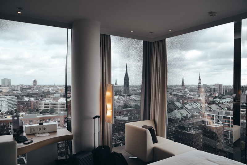 glass facades, places of interest, building, luxury, mood, skyline, day, nature, table, hanseatic city, elbe philharmonic hall, tower, residential district