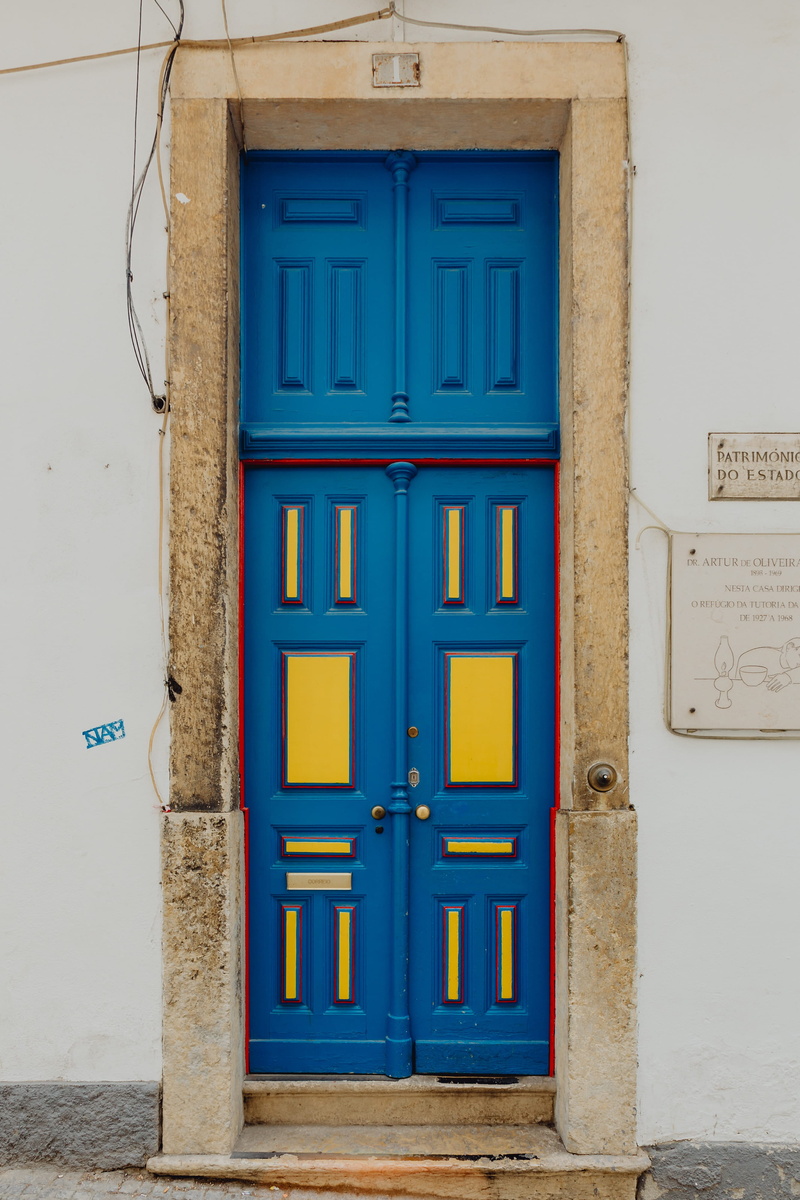 lisboa, house, colorful, text, built structure, day, building, building exterior, lisbon, western script, blue, entrance, portuguese, closed, portugal