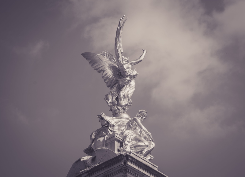 monument, definition, nature, sharp, angel, sculpture, human representation, representation, day, low angle view, sky, no people, history, black, pn, london