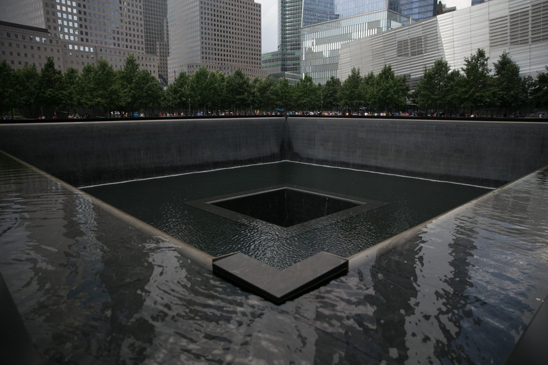 day, USA, outdoors, building exterior, fountain, office building exterior, museum, Stand, city, no people, ground zero, corner, Historic, reflection, waterfront