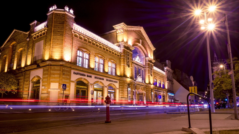 built structure, lighting, 4K, nightlife, long exposure, mixed use, illuminated, lighting equipment, building, home, metropolis, transportation, evening