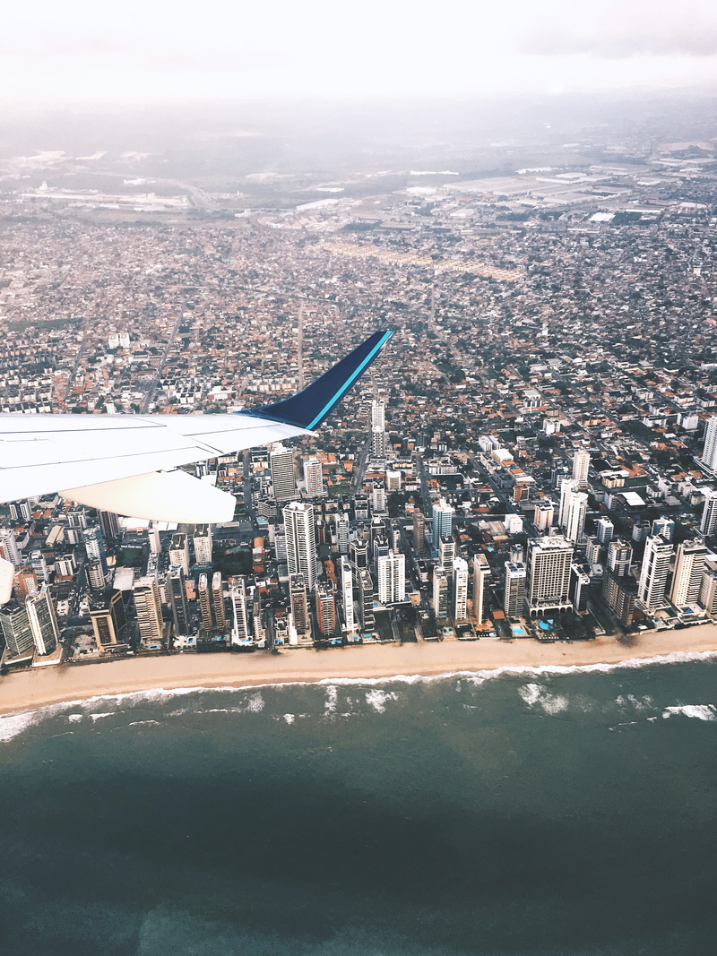 housing, cityscape, poster, buildings, skyscraper, water, ocean, grey, urban, airplane, town, 4K, architecture, brazil, nature, crowd, downtown, travel destinations