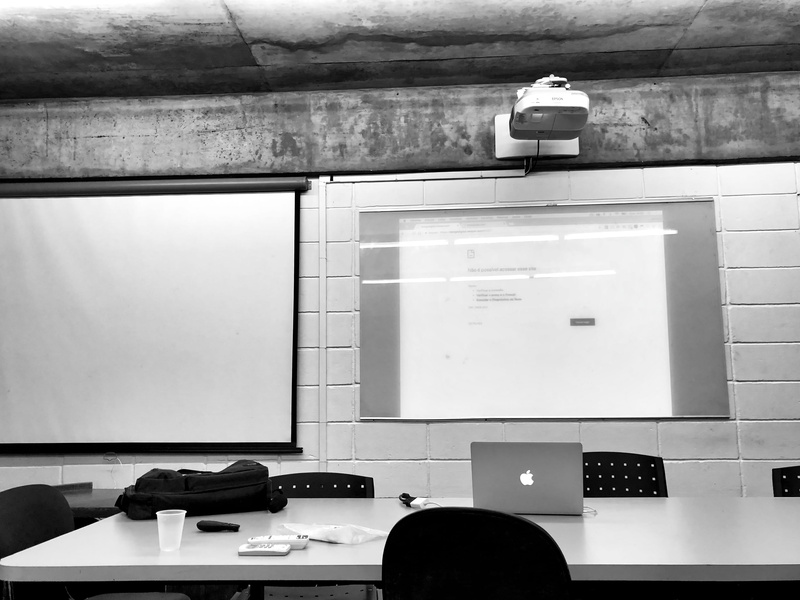 projector, 4K, concrete, table, absence, wall - building feature, computer, computer equipment, seat, macbook, office, connection, telephone, monotone