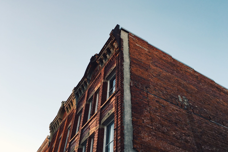 built structure, copy space, canada, history, wall, architecture, clear sky, low angle view, brick, the past, window, building exterior, sky, outdoors