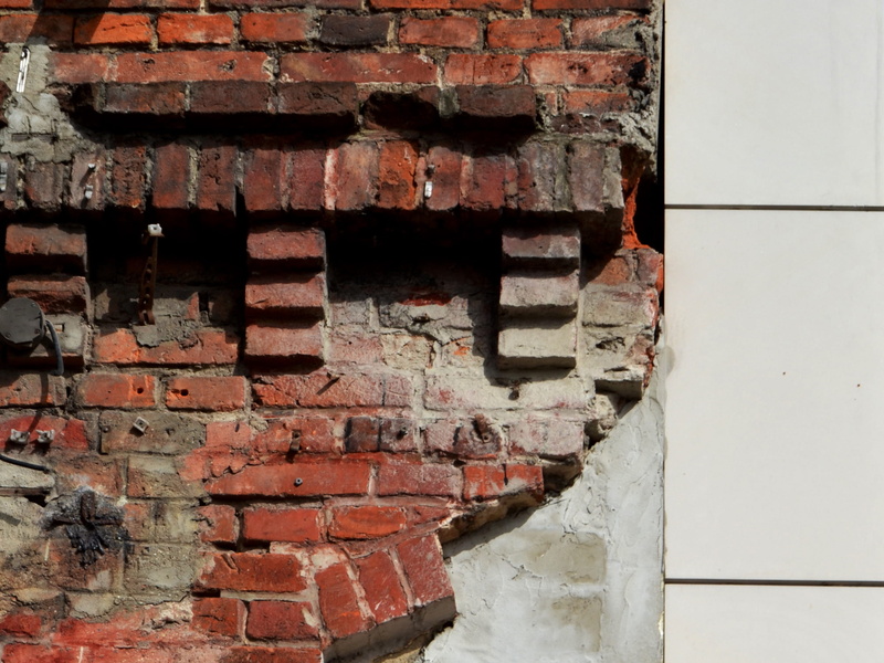 sun, poland, 2K, weathered, industry, industrial building, wall - building feature, brick, frieze, contrast, architectural, new, close-up, textured, building