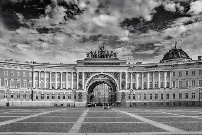 Russia, St. Petersburg, Saint Petersburg, photo, outdoors, day, cloud - sky, the past, 1080P, building, ornate, monument, arch, travel destinations, tourism