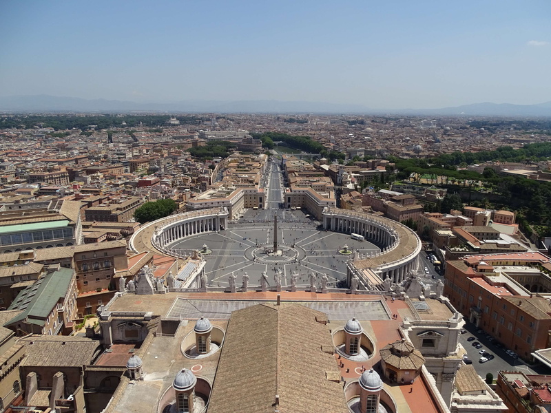 crowd, history, building exterior, travel, residential district, 4K, rome, tourism, vatican, day, the past, nature, high angle view, built structure, crowded