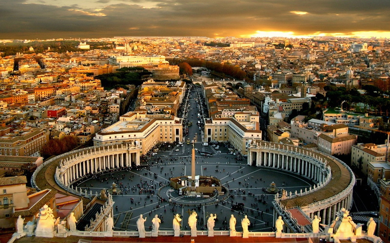 piazza, 2K, pietro, vaticani, san
