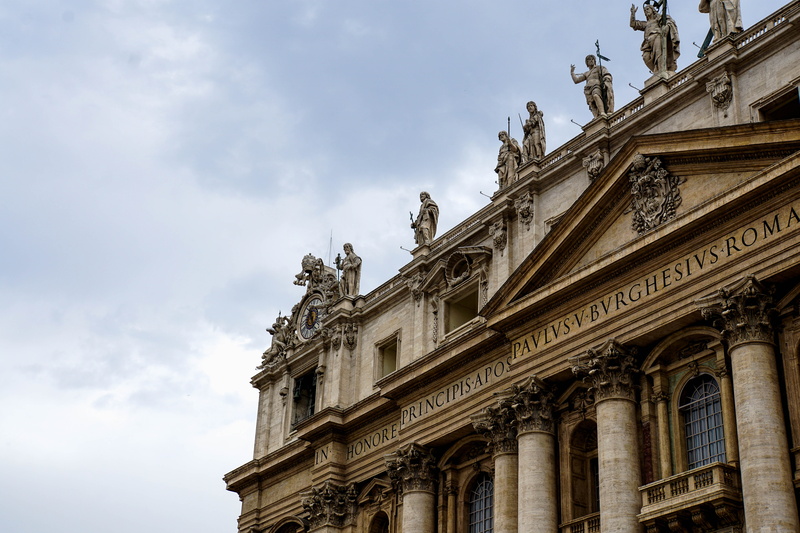 built structure, representation, basilika sankt peter, history, vatikanstadt, sky, no people, the past, creativity, government, itlay, 5K, petersdom, vatican city