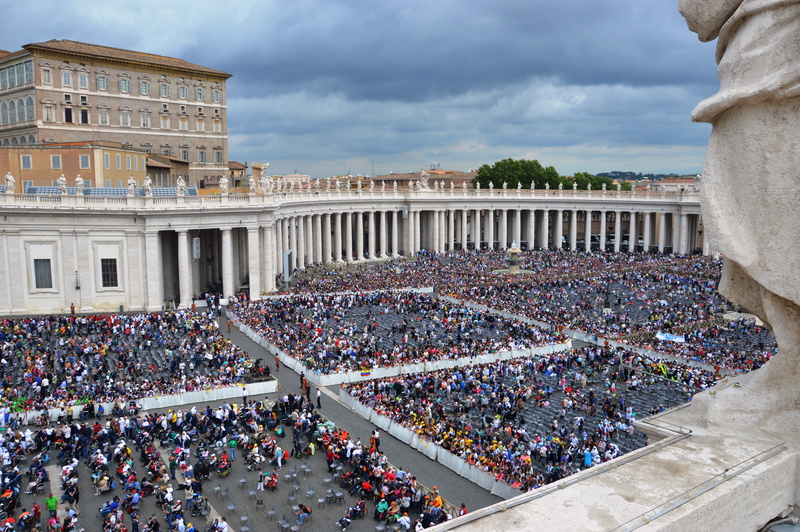 group of people, pope, europe, large group of people, architecture And Buildings, faithful, Roma, sky, rome - Italy, roma capitale, travel, italy, catholics