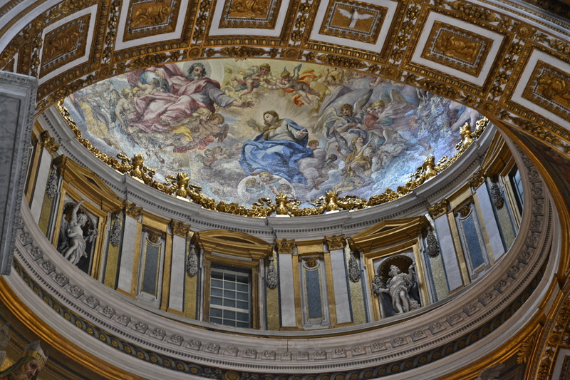 4K, craft, cupola, religion, mural, neo-classical, no people, fresco, government, art and craft, representation, ceiling, human representation, st peters basilica