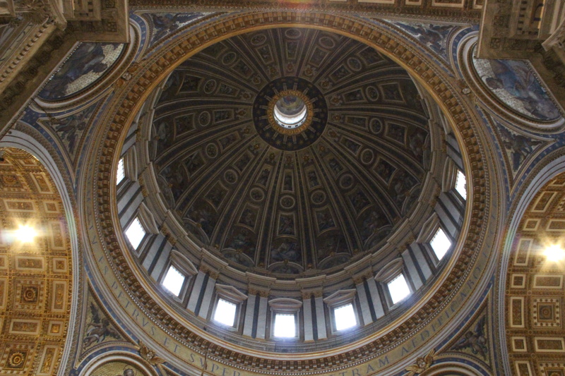 directly below, art and craft, religion, government, catholic, ceiling, church, built structure, cupola, 5K, ornate, place of worship, st peters basilica