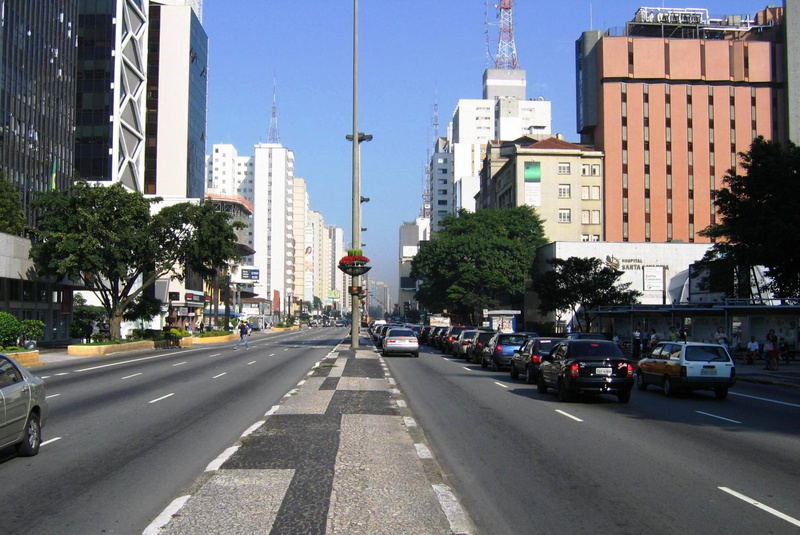 america, 4K, avenue, paulo, city, sao, brazil, megapole, paulista, south, buildings