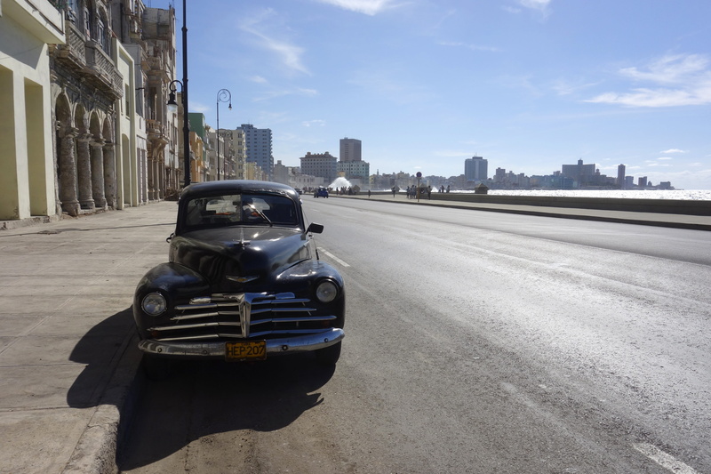 auto, outdoors, city life, promenade, malecon, blue, boulevard, exotic, street, cityscape, car, sun, oldtimer, Wave, kai, urban Scene, classic, exoticism