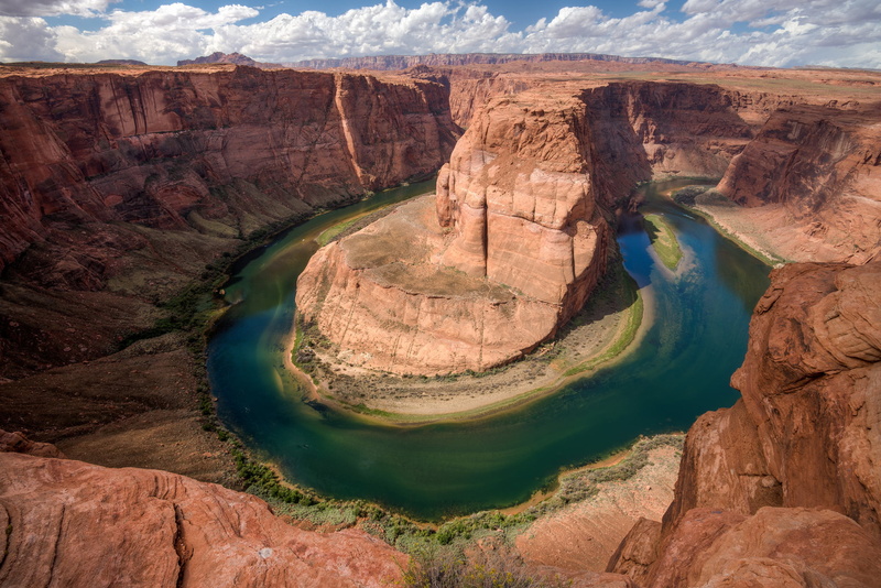 Horseshoe Bend, Water, Tourism, The Glen Canyon, Rock, 1080p, Horseshoe 