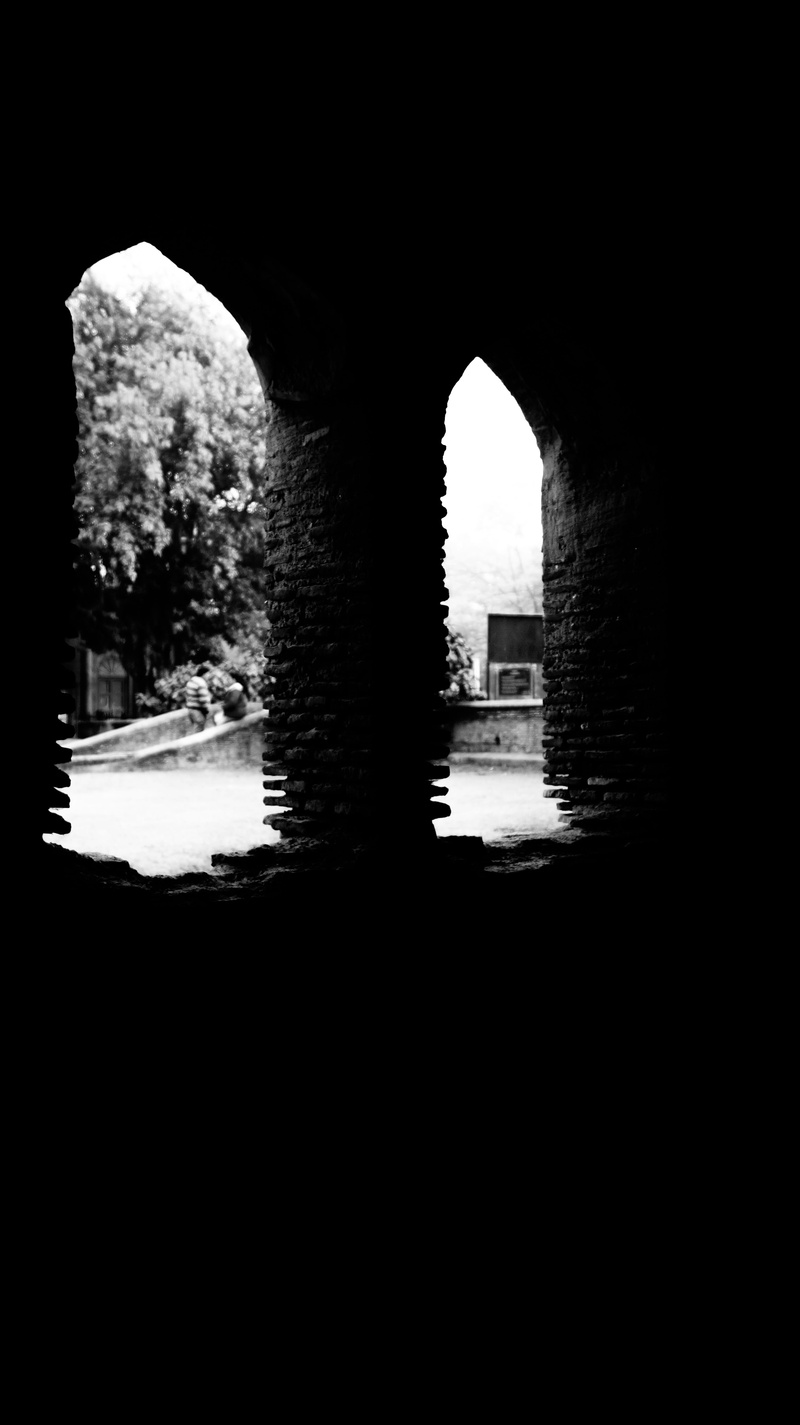 ishant mishra, silhouette, light at the end of the tunnel, building, city, indoors, old, blackandwhite, black and white, style, built structure, nature