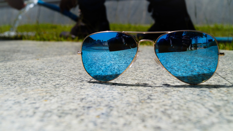 uttar pradesh, nature, reflection, surface level, dr. ram manohar lohia park, outdoors, eyewear, swimming pool, park, security, protection, glass - material