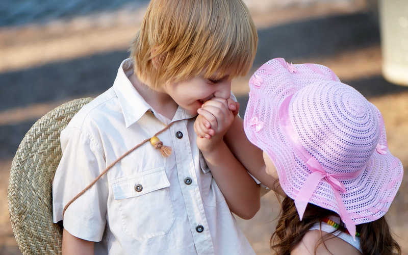 girl, couple, gentle, love, young, sunny, guy, s, 2K, pink, hat, kids