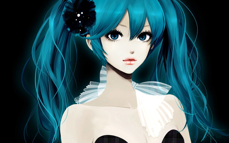 Gentle, 1080P, Hair, Anime, Blue, Lovely, Girl