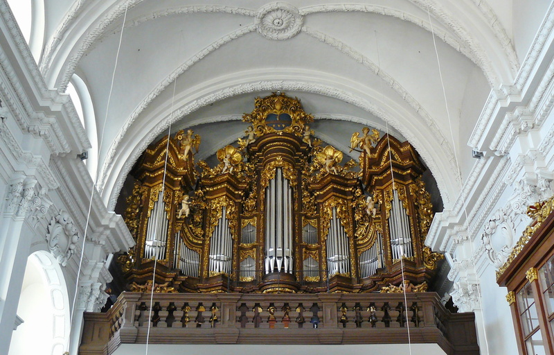 baroque, pipe organ, musical instrument, organ whistle, church organ, arcades, bamberg, architecture, altar, instrument, round arch, architecture and art