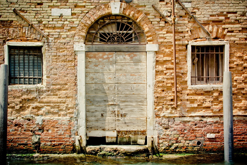 wooden gate, day, lapsed, no people, wooden door, entrance, goal, wall, building, 4K, weathered, outdoors, window, stone, brick, built structure, run-down