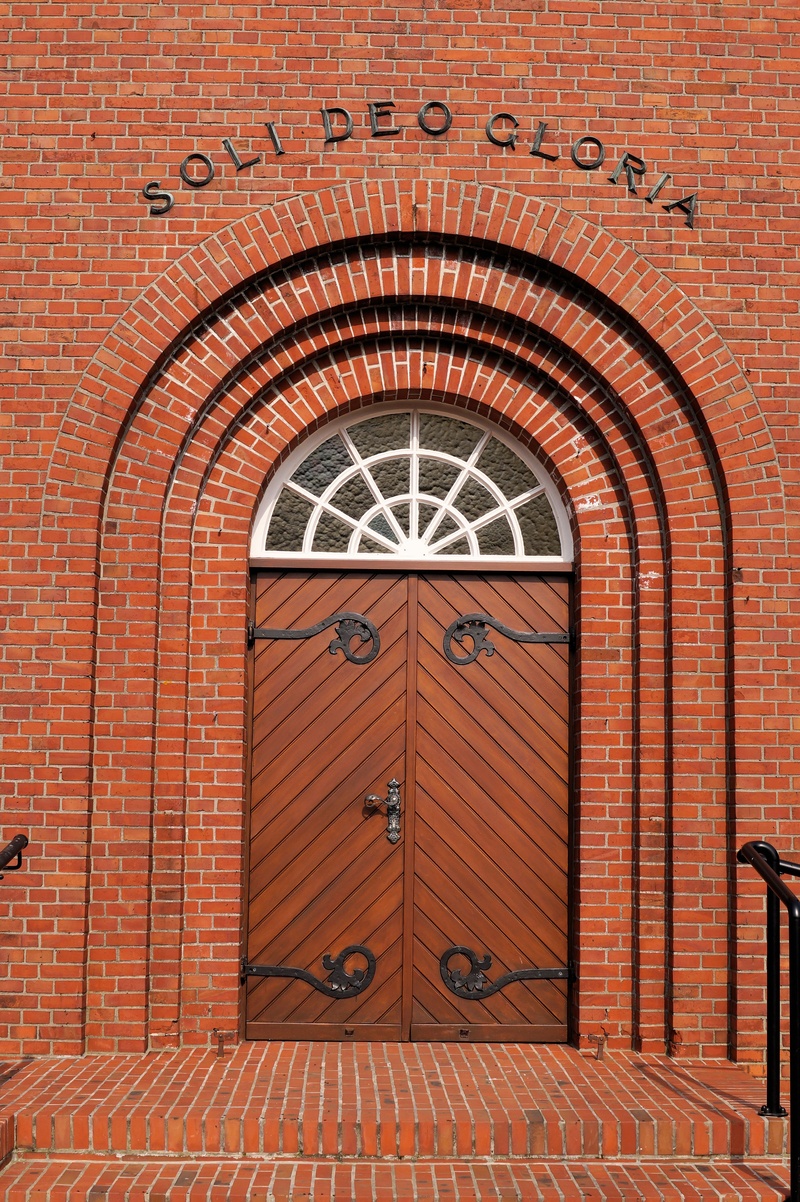 latin, wall, lower saxony, architecture, day, arch, safety, input, church door, full frame, no people, built structure, brick wall, protection, brick, portal