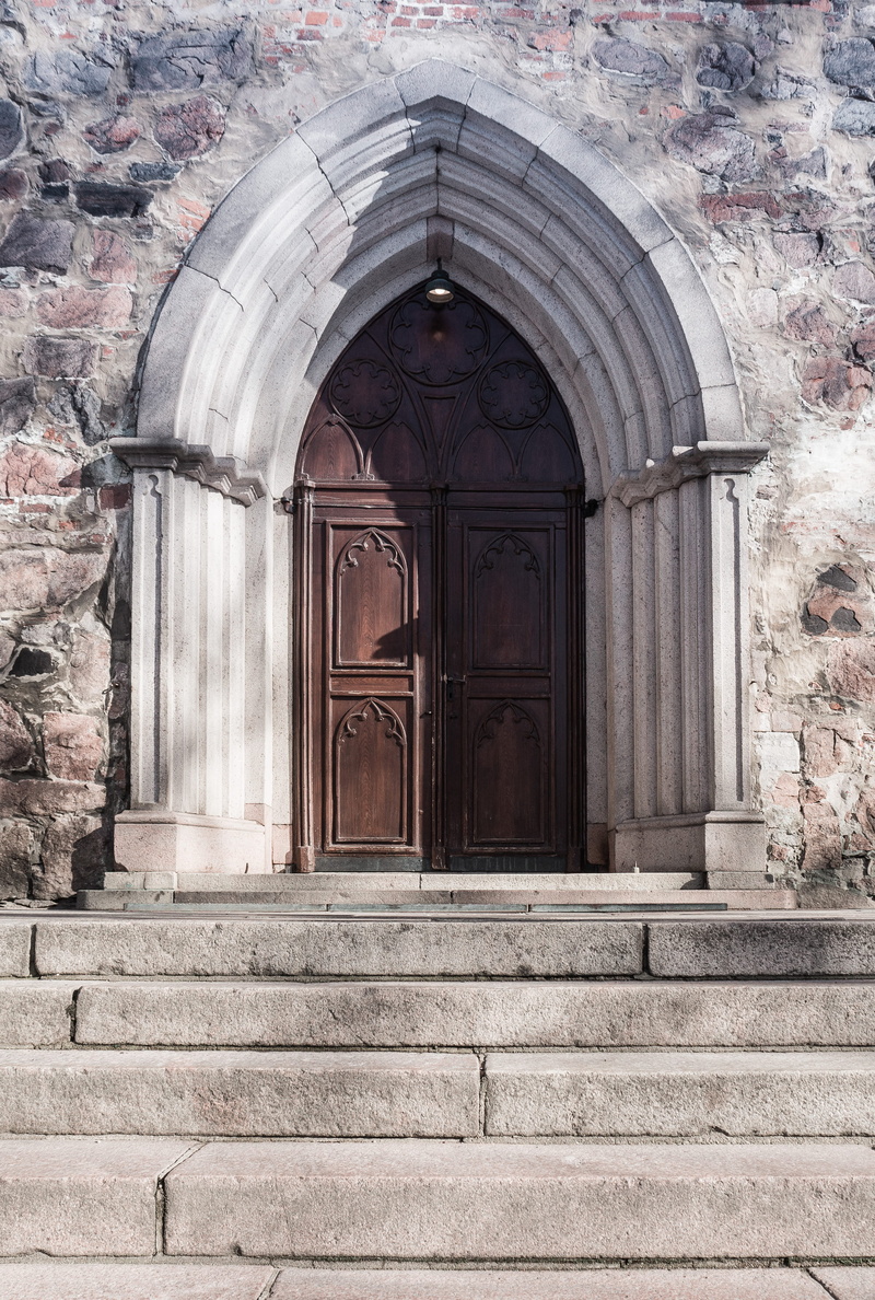 turku, old, finland, day, outdoors, 4K, entrance, built structure, protection, wall, arched, architecture, the past, church, door, wood - material, closed