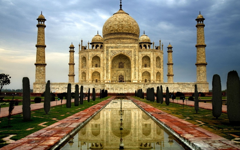 garden, 4K, mahal, monument, india, taj