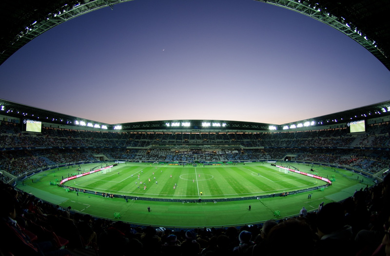 team sport, nissanstadium, sport, illuminated, Night, Moon, kanagawa, Football, yokohama, fan - enthusiast, people, field, Sports, green color, Architecture