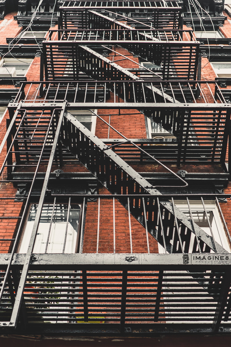 accidents and disasters, 5K, fire escape, low angle view, railing, apartments, apartment, steel, stairs, emergency exit, industry, windows, urban, built structure