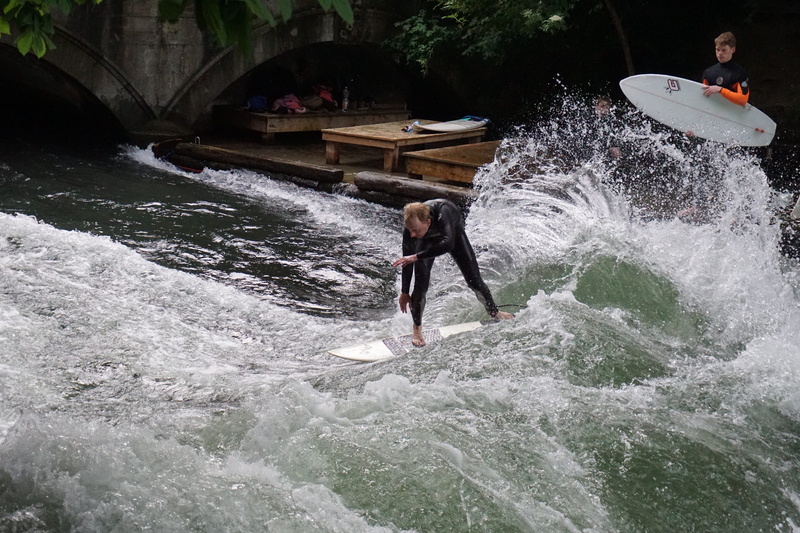 real people, waterfront, sport, flowing, münchen, 5K, aquatic sport, germany, city, water sport, flowing water, water, englischer garten, man made, sports