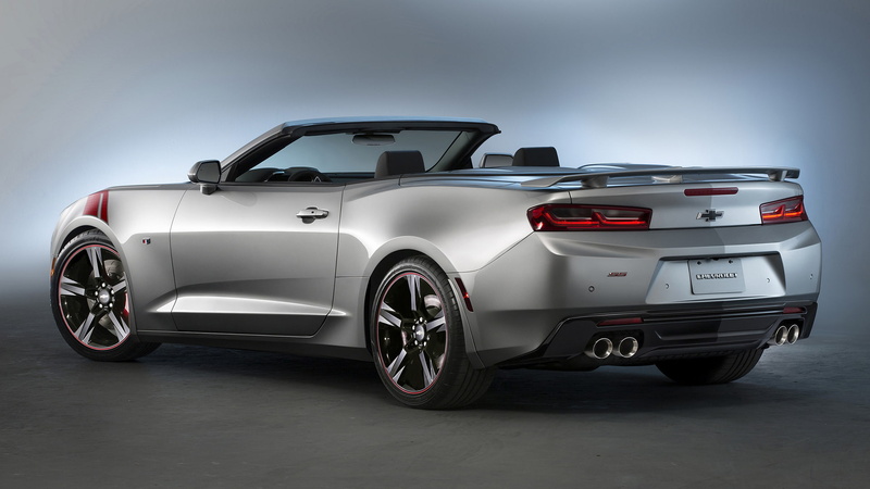 Chevrolet Camaro SS Red Accent, Car, Muscle Car, Concept Car, Convertible, Chevrolet, Chevrolet Camaro SS, Silver Car, 1080P