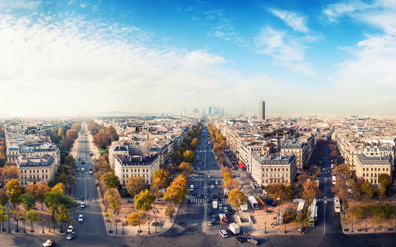 France, Paris, Sky, House, Romantic, 1080P, City, Road