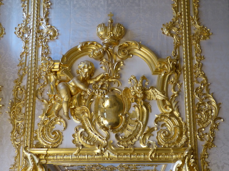 sankt petersburg, metal, belief, golden, architecture, ornate, 4K, gold, human representation, catherines palace, palace, st petersburg, angel, craft