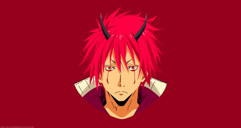 8K, Minimalist, Anime, Benimaru (That Time I Got Reincarnated as a Slime), That Time I Got Reincarnated as a Slime, Face