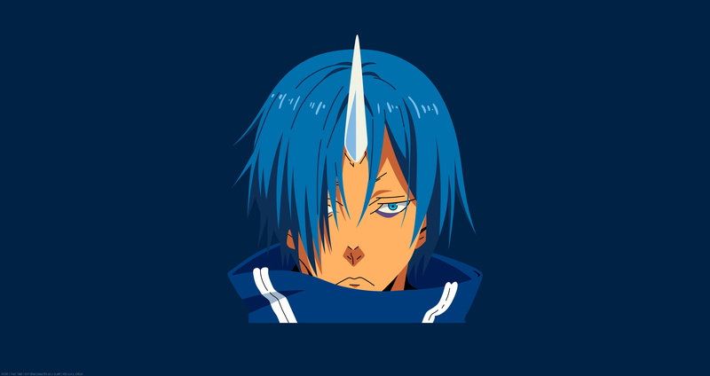 8K, Anime, Boy, Face, Souei (That Time I Got Reincarnated as a Slime), Minimalist, That Time I Got Reincarnated as a Slime